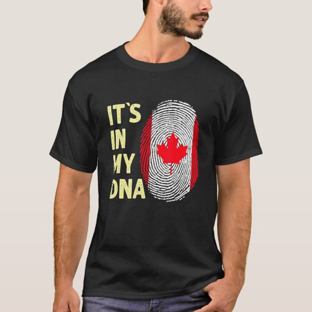 Camiseta Canadá En Mi Adn Canadá Bandera Team Canada 1 (Anverso)