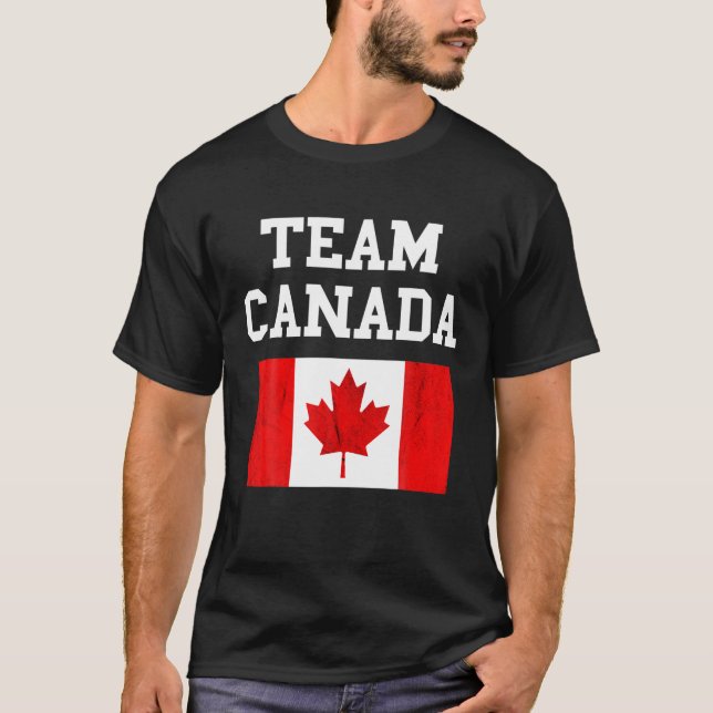 Camiseta Canadá: Equipo de fútbol canadiense raíces canadie (Anverso)