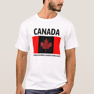 Camiseta Canadá Es Uno De Los Países Más Amigables En El