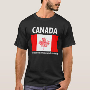 Camiseta Canadá Es Uno De Los Países Más Amigables En El