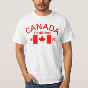 Camiseta Canadá Este. 1867 con bandera canadiense (rojo) - 