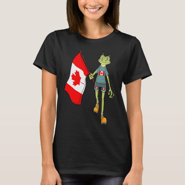 Camiseta Canada Fan Frog (Anverso)