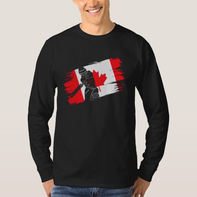 Camiseta Canada Flag Canada Cricket Fan Player Coach Umpire (Anverso)