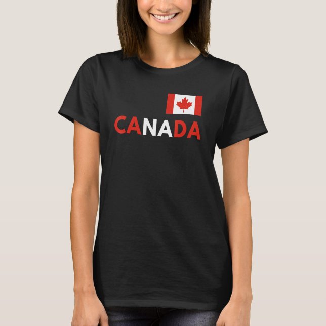 Camiseta Canada Flag Canadian Flag Pride Country Happy Cana (Anverso)