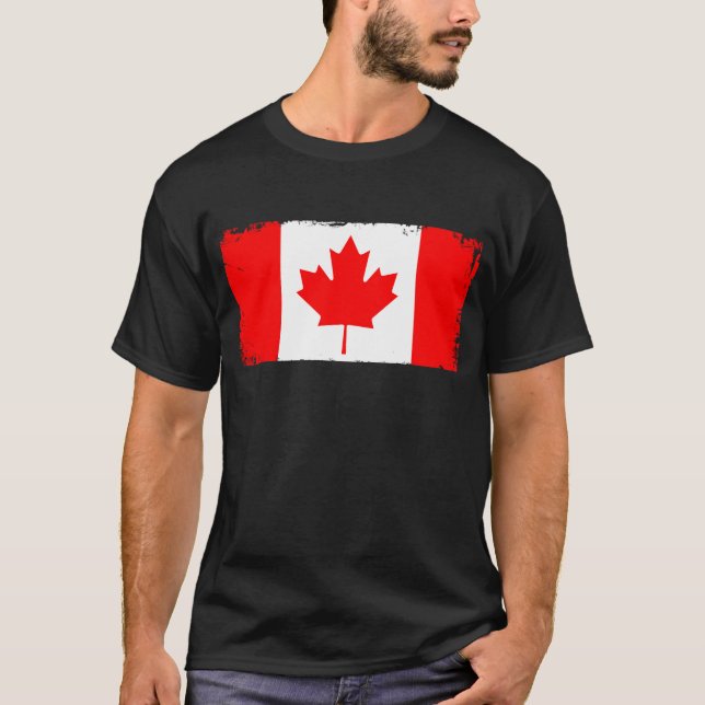Camiseta Canada flag distressed  (Anverso)