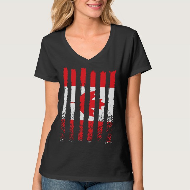 Camiseta Canada flag love proud canadian people maple leaf  (Anverso)