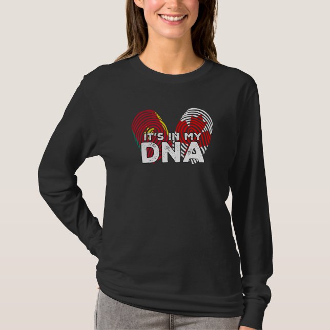 Camiseta Canada Flag Proud Senegal Senegalese DNA Fingerpri (Anverso)