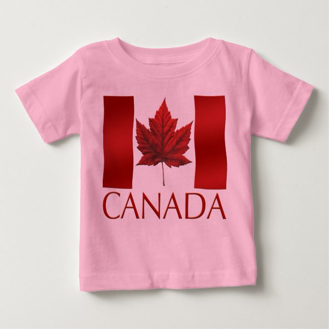 Camiseta Canada Flag Toddler T shirt Canada Baby T (Anverso)