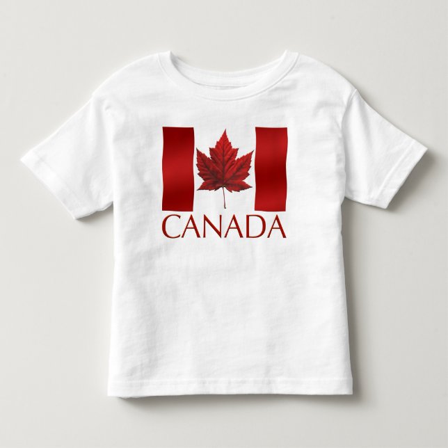 Camiseta Canada Flag Toddler T shirt Canada Baby T (Anverso)