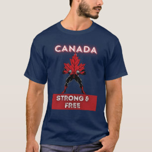 Camiseta Canadá fuerte y libre