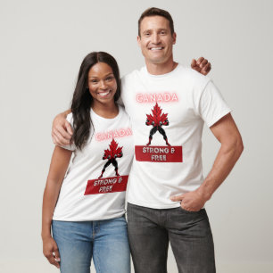 Camiseta Canadá fuerte y libre