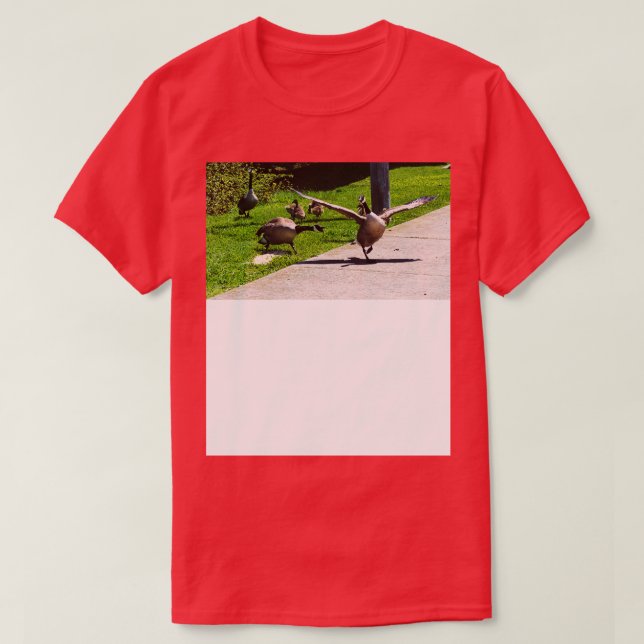 Camiseta Canadá Golpea De Ganso En Otras Alas De Ganso Se D (Diseño del anverso)