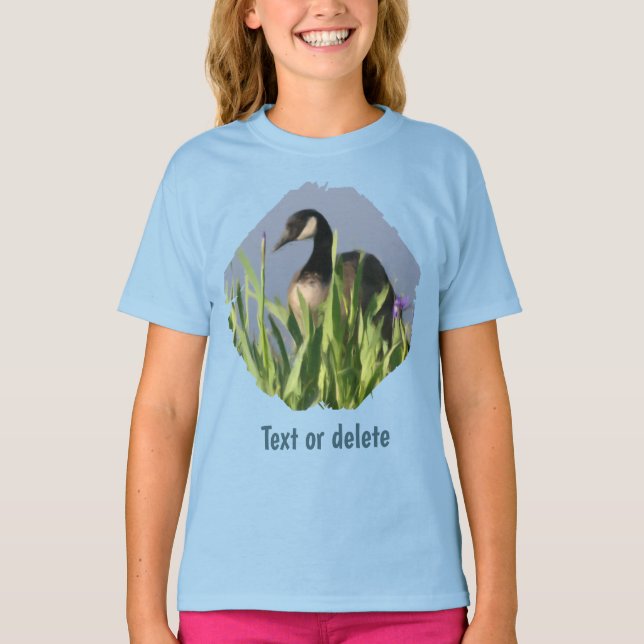Camiseta Canada Goose Irises Animal Art  (Anverso)