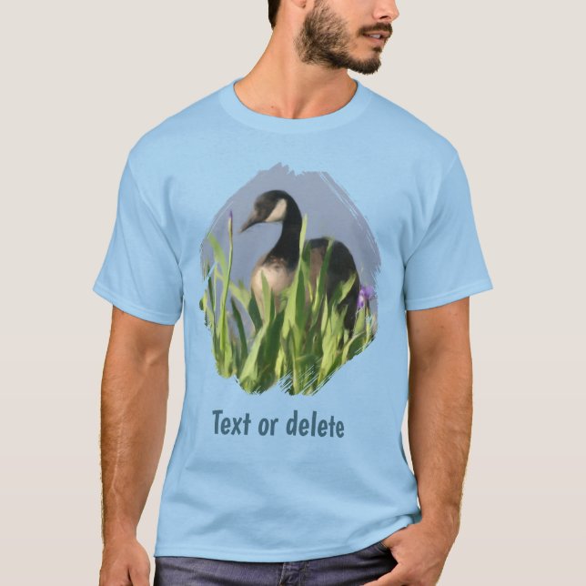 Camiseta Canada Goose Irises Animal Art Personalized (Anverso)