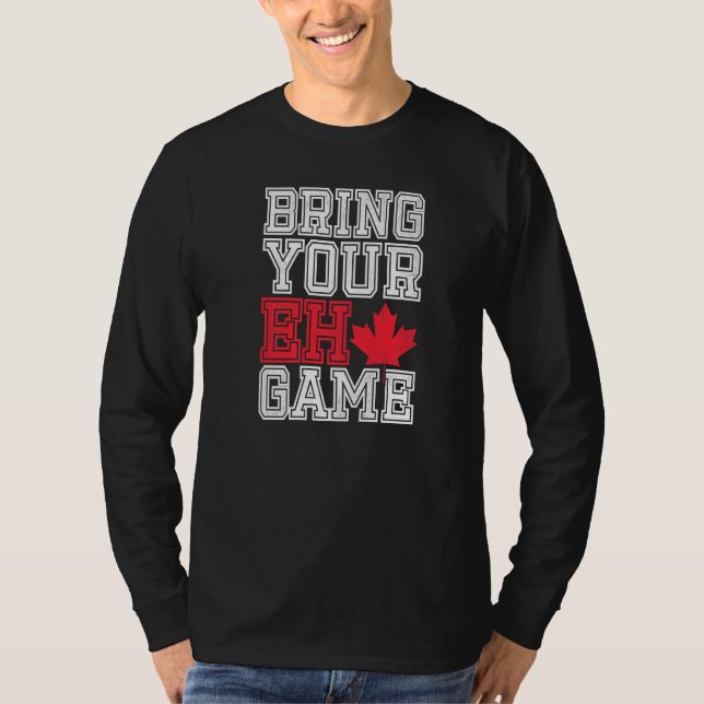 Camiseta Canadá Hockey Bring Your Eh Game 3 (Anverso)