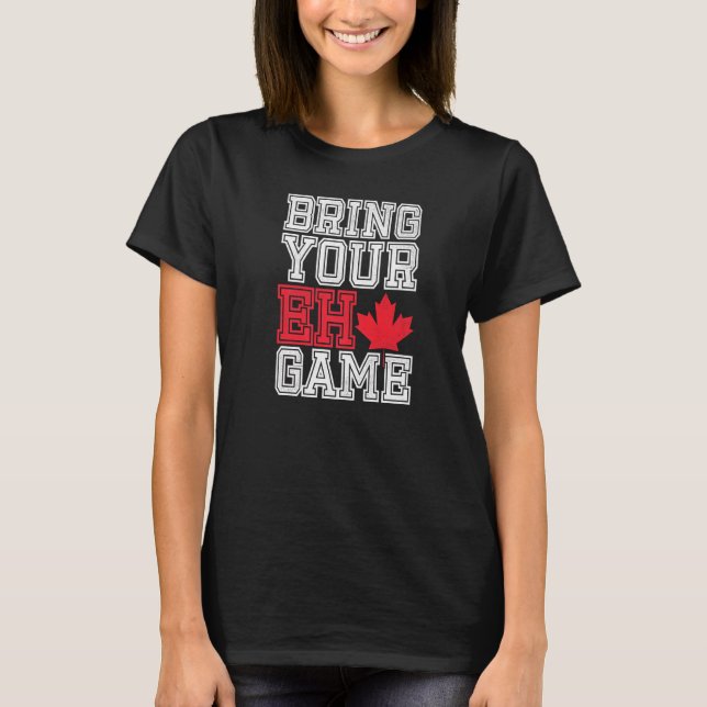 Camiseta Canadá Hockey Bring Your Eh Game 3 (Anverso)