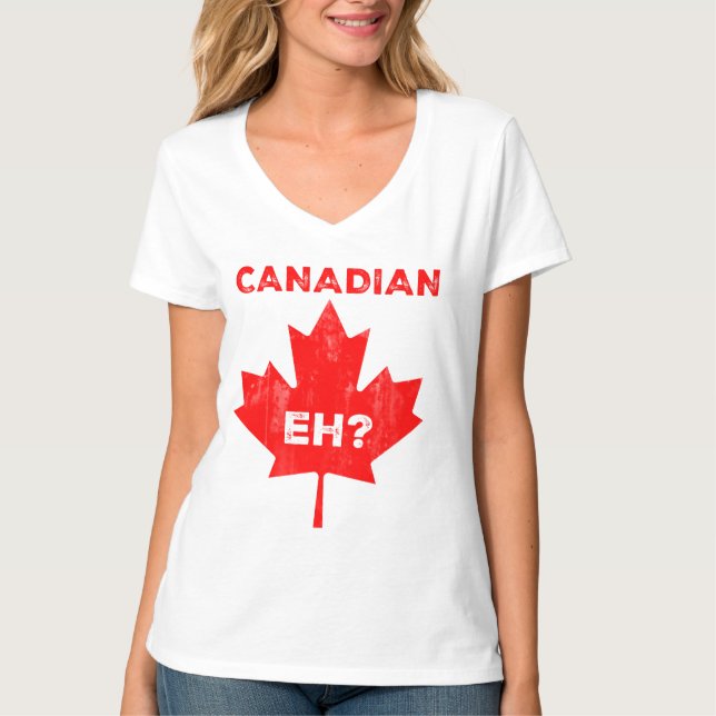 Camiseta ¿Canadá? Hoja de arce (Anverso)
