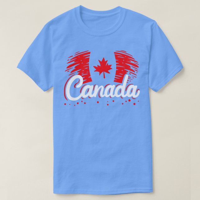 Camiseta Canadá: Hoja de arce canadiense (Diseño del anverso)