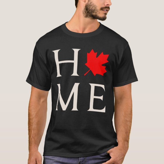 Camiseta canada home maple leaf canadian (Anverso)