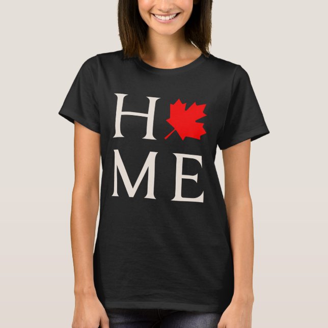 Camiseta canada home maple leaf canadian (Anverso)