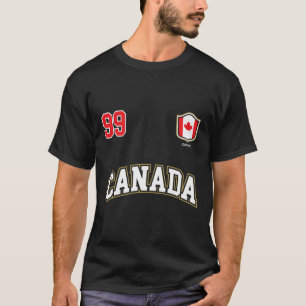 Camiseta Canadá Hoodie Número 99 Equipo canadiense Hocke De