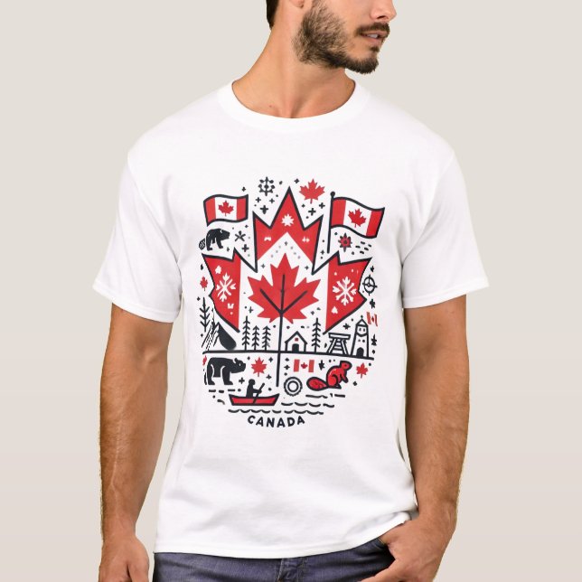 Camiseta Canada Icons Tee (Anverso)