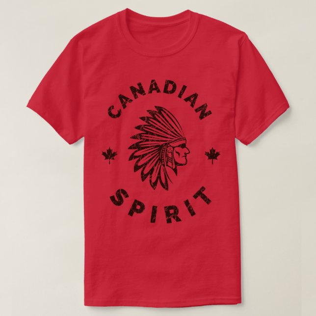 Camiseta Canadá: Innato Indio Americano Canadiense (Diseño del anverso)