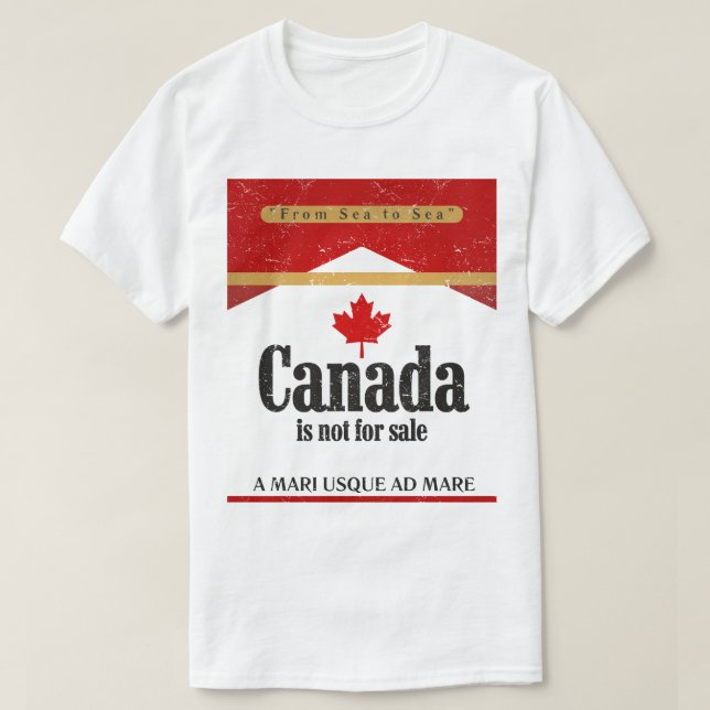Camiseta Canada Is Not For Sale (Diseño del anverso)