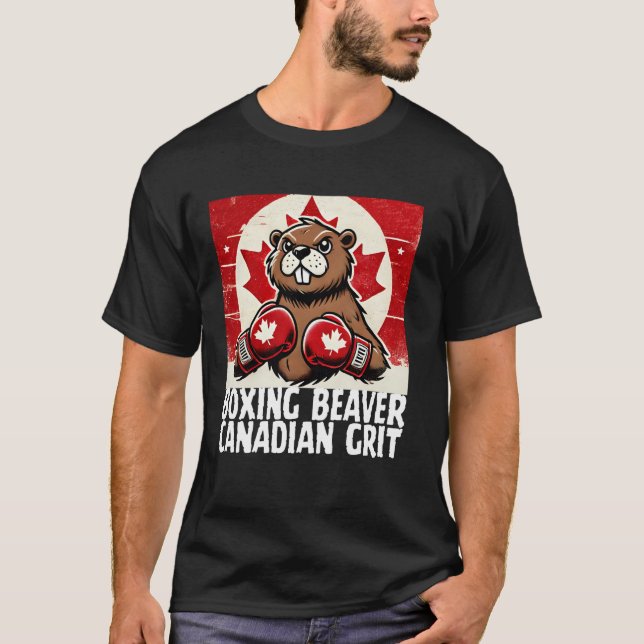 Camiseta Canadá Levanta Codos Contrarepresalias Canadienses (Anverso)