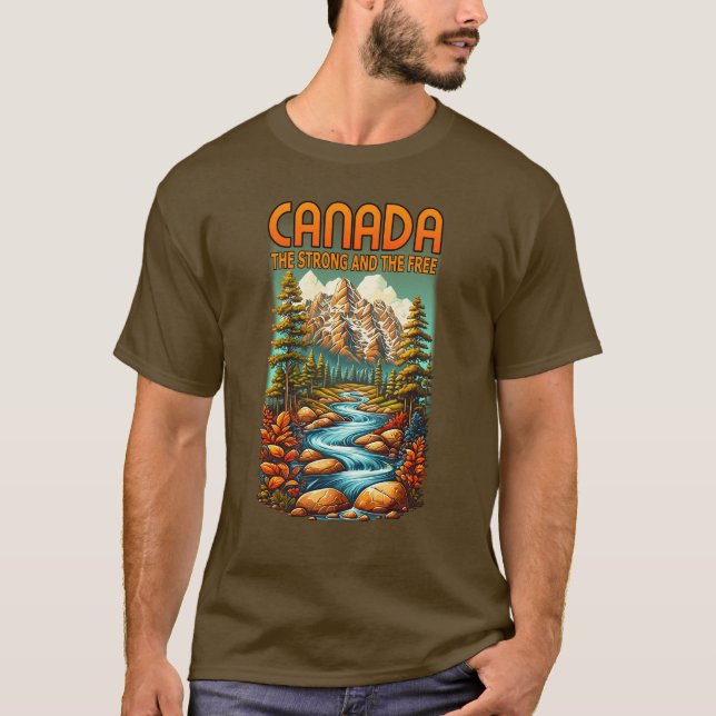 Camiseta Canadá, los fuertes y los libres (Anverso)