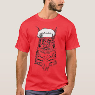 Camiseta Canadá Lyn Cat Chef Cocina divertida