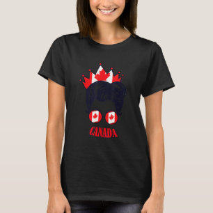 Camiseta Canadá: Mamá canadiense Chica canadiense por el dí
