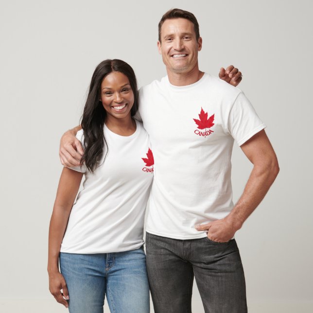 Camiseta Canada Maple Leaf + camiseta Canada Size (Unisexo)