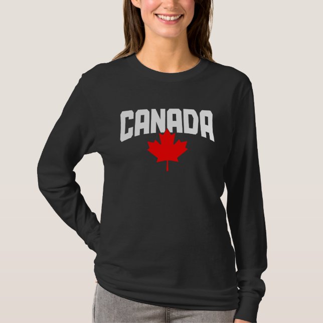 Camiseta Canada Maple Leaf Canadian Flag Pride  1 (Anverso)