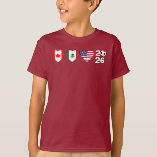 Camiseta Canadá, México, EE.UU., sede del Torneo de Fútbol