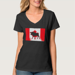 Camiseta Canadá: Moose Canada Day Maple Leaf Proud Canuck