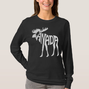 Camiseta Canadá Moose Red White Orgullo Canadá Día de Canad