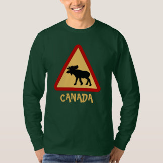 Camiseta Canadá, Moose, señal de cruce de Elk