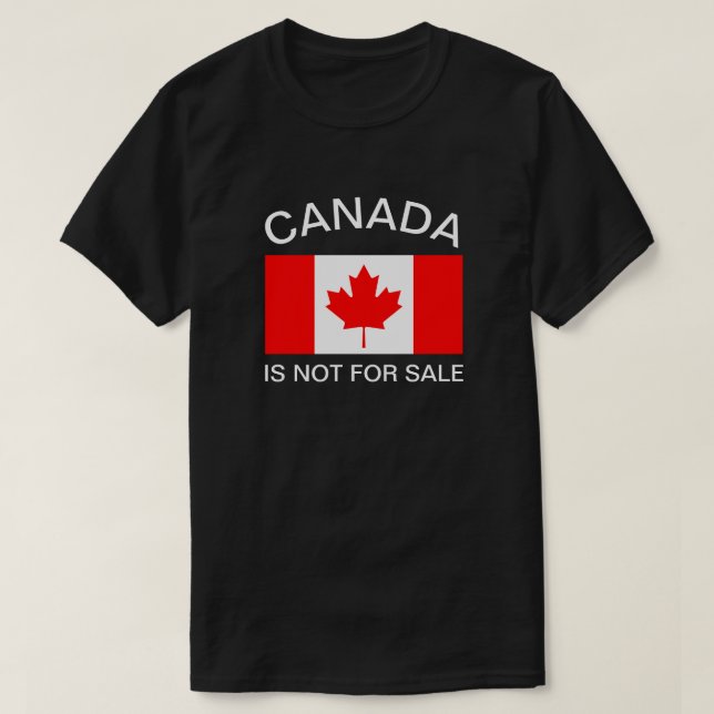 CAMISETA CANADÁ NO ESTÁ A LA VENTA (Diseño del anverso)