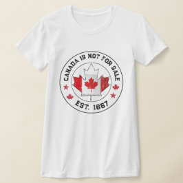 Camiseta Canadá no está a la venta Bandera Canadiense Est 1