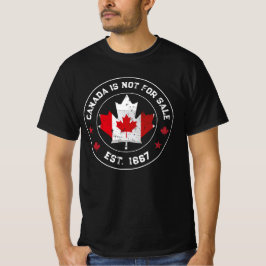 Camiseta canadá no está a la venta Bandera canadiense Est 1