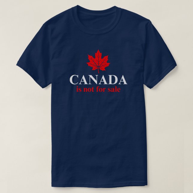 Camiseta Canadá no está a la venta Blanco Rojo (Diseño del anverso)
