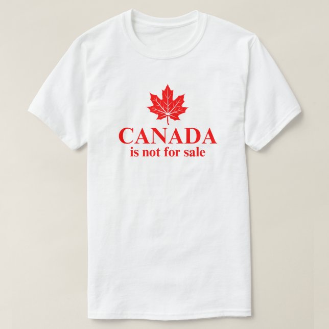 Camiseta Canadá No Está A La Venta De Hojas De Arce Rojas (Diseño del anverso)