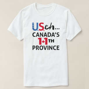 Camiseta CANADÁ no está a la venta EE.UU. 11ª provincia Lib