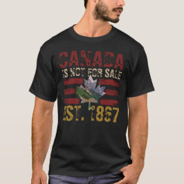 Camiseta Canadá no está a la venta Est 1867 Vintage Grunge