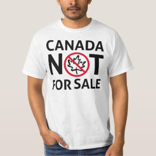 Camiseta CANADÁ no está a la venta Libertad canadiense Oh