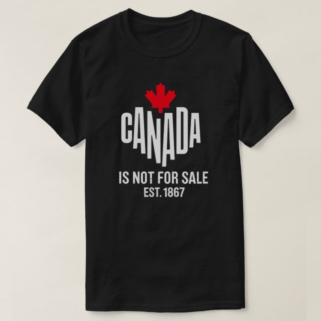 Camiseta Canadá no está a la venta - Orgulloso Tee canadien (Diseño del anverso)
