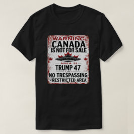 Camiseta Canadá no está en venta - Área 51 Rótulo restringi