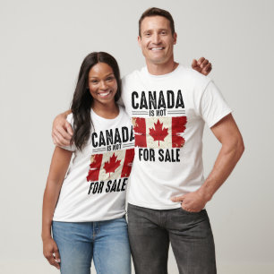 Camiseta Canadá No Está En Venta Bandera En Peligro