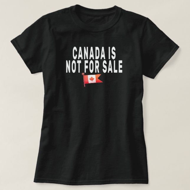 Camiseta Canadá no está en venta, está orgulloso de ser una (Diseño del anverso)